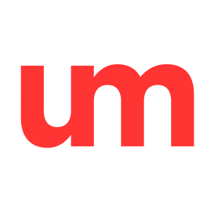 UM logo in red